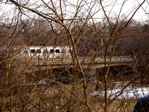 crossing river